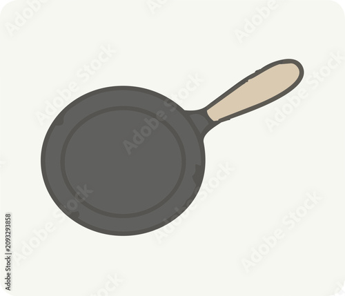 frying pan isolated on white