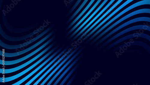 Fotografie White luminous waves drift across a black composition, creating a graceful abstract motion background with smooth gradient diffusion and premium wallpaper quality for contemporary visual design