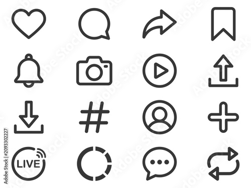 Social Media Icon Set