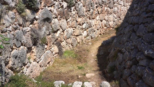 Cyclopean walls of the acropolis of Mycenae