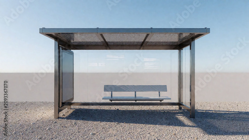Heat Resilient Transit Shelter With Shade Canopy
