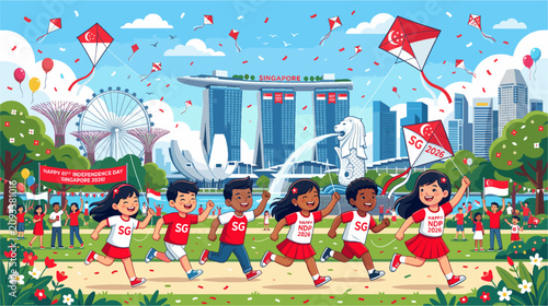 Foto Happy Singapore National Day 2026 Celebration