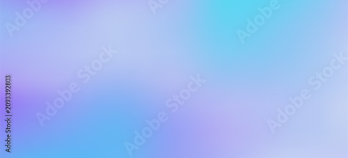 Light spring sky blue and purple gradient background. Soft pastel iridescent gradation bg. Minimalist panoramic horizontal banner for beauty brand website headers and creative arts backdrop designs