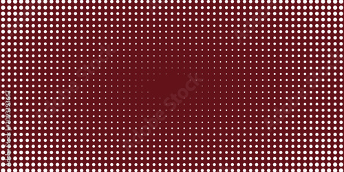Foto Close-up of red vine colored silk fabric with white polka dots, softly draped to create an abstract background