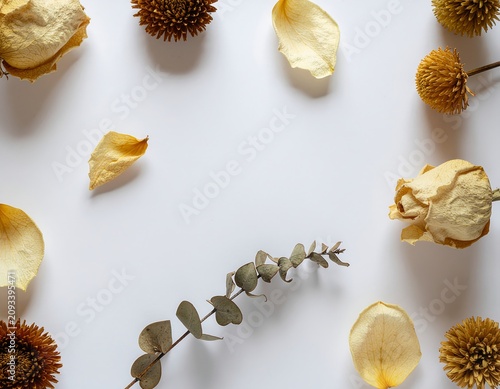 driedf flowers resin art borderless
