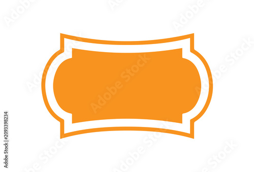 vintage rounded decorative label frame with elegant ornamental border for product packaging branding badge sticker logo design isolated on transparent background