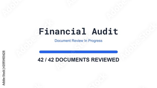 Financial audit document review process.