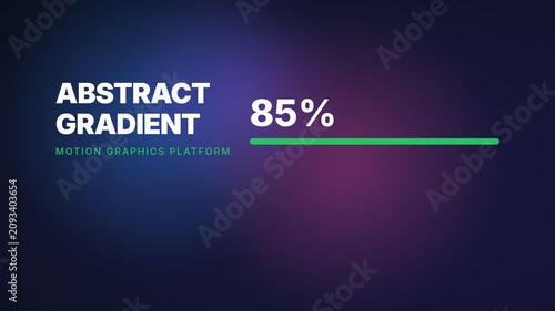 Abstract Gradient Progress Bar Animation.
