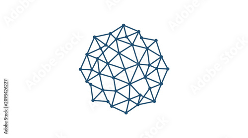 фотографія Abstract geometric network pattern design element.