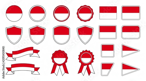 set of flags of countries