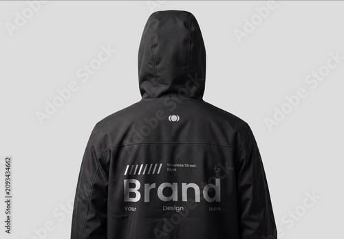 Hoodie Back Side Mockup