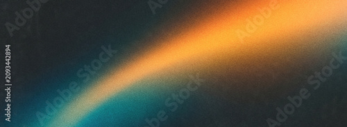 Foto Vintage film light leak with orange and blue glow, retro grainy texture backgrou
