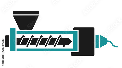 Plastic Injection Molding Machine Screw Barrel Icon