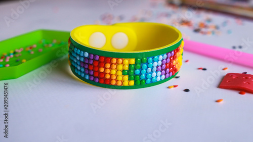 Diamond mosaic bracelet, children's crafts, home hobby
