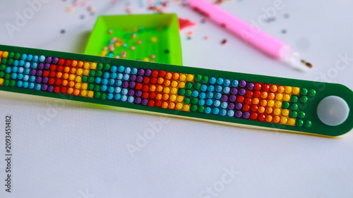Diamond mosaic bracelet, children's crafts, home hobby