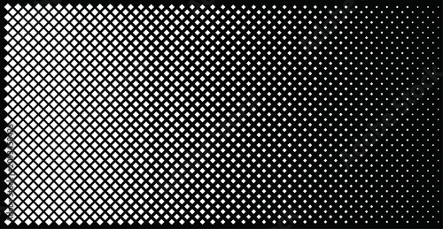 фотографія Abstract fading diamond grid texture with progressive geometric mosaic pattern vector illustration on black background