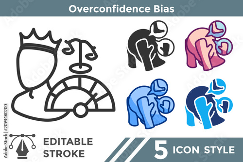 Obraz na plátně Overconfidence Bias
