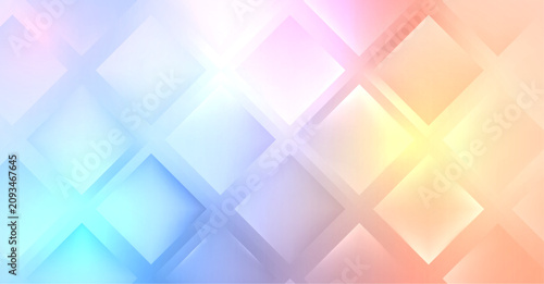 Orange blue geometric backg...