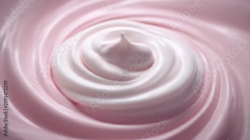Pink swirl creamy texture abstract background suitable for food advertising