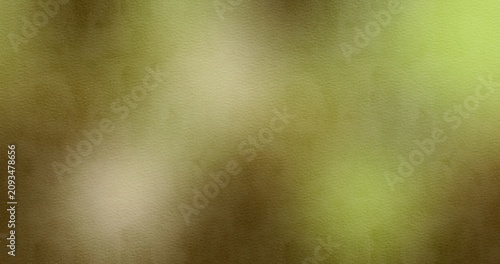 Cuadro en lienzo Abstract olive green and khaki textured background with soft light rays and modern geometric lines
