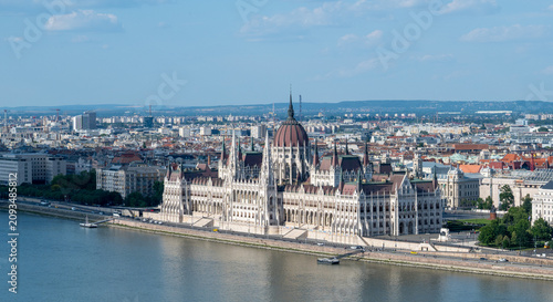 Slika na platnu hungarian parliament in budapest
