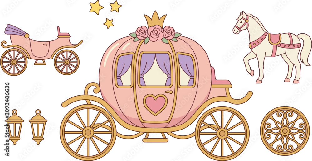 Fototapeta premium horse and carriage