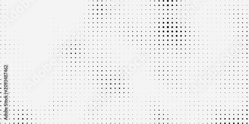 Cuadro en lienzo Abstract Black And White Halftone Dot Texture Background