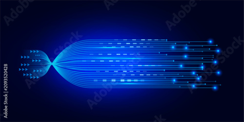 Obraz na płótnie Abstract data visualization