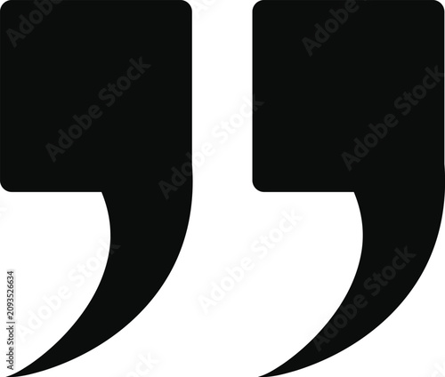 Obraz na plátně Double Quotation Mark icon