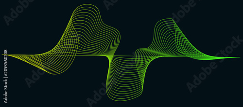 The graphic design for use in the projects business, science, education and technology. abstract wavy line background in modern style.