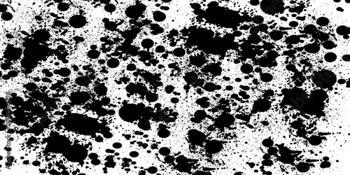 Canvastavla Ink black blots