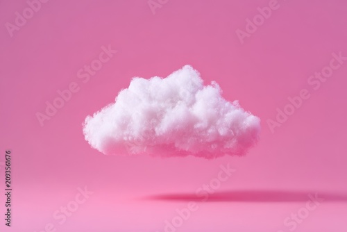Pink Fluffy Powder Cloud on Gradient Pastel Pink Background texture soft