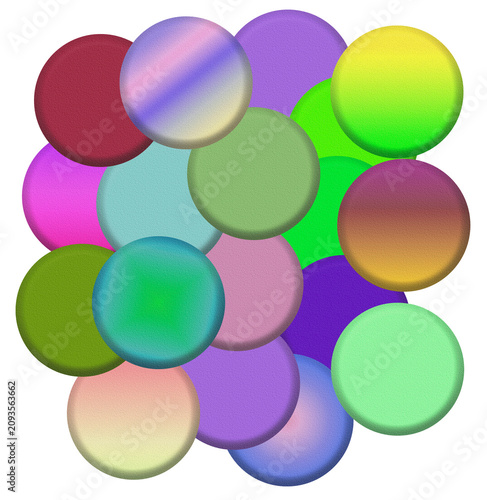 pastilles multicolores, PNG fond transparent