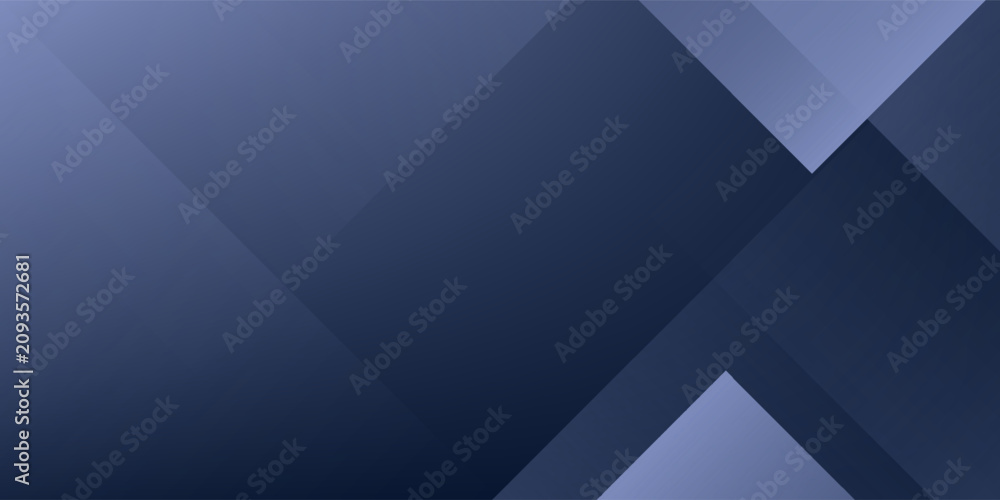 Obraz premium Abstract dark blue corporate geometric background with overlapping diagonal shapes.