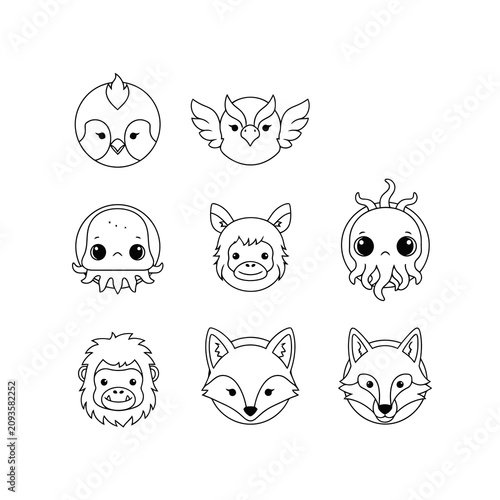 set of funny cats