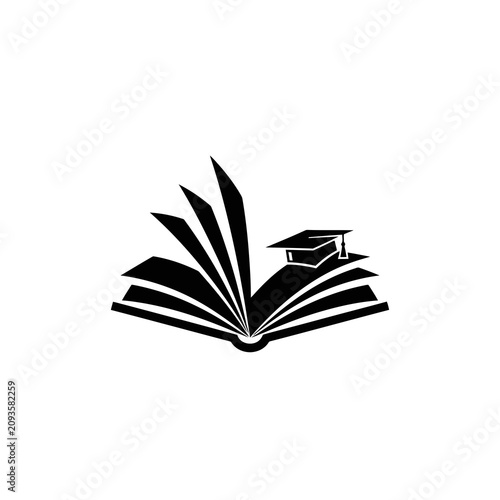 vector illustration of an open book