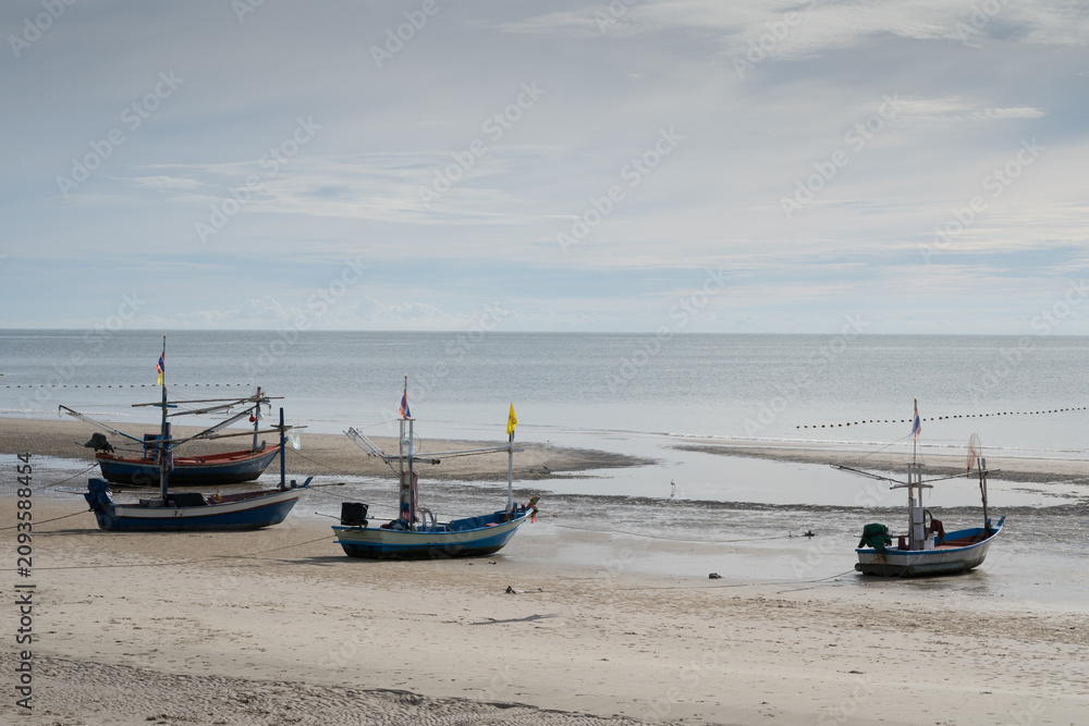 Fototapeta premium Boat parking on beach