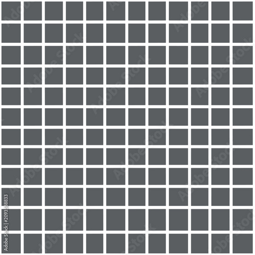 фотографія A minimalist abstract grid of dark grey squares with flat lighting creates an ordered, calm and repetitive geometric pattern
