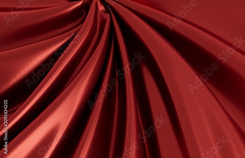 Deep red luxurious fabric w...