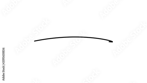 Red brush stroke underline animation 4K video. Textured hand-drawn curve line overlay for text emphasizing, title marking, and highlighting on a isolated white background
