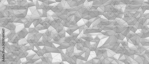 White geometric low poly ab...