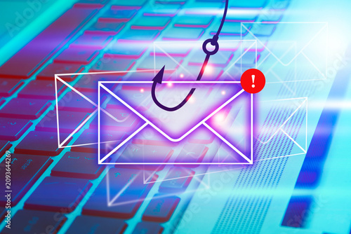cyber crime phishing mail , security awareness to protect important data hacking