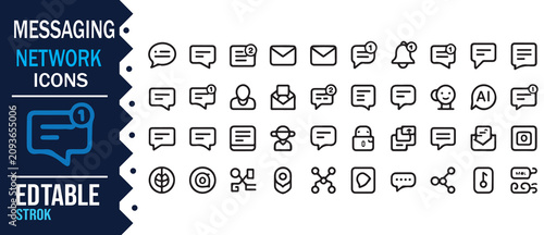 Communication Community and Support Vector Icons