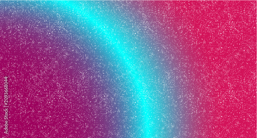 Konstfotografi Magenta and Cyan Curved Grunge Gradient with Grainy Overlay