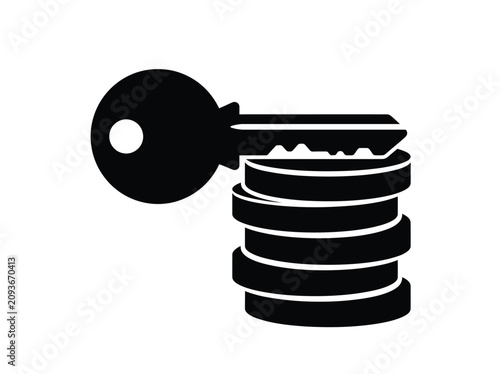 Key Unlocking Stacked Database Symbol