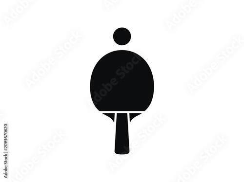 Table Tennis Racket Icon Design