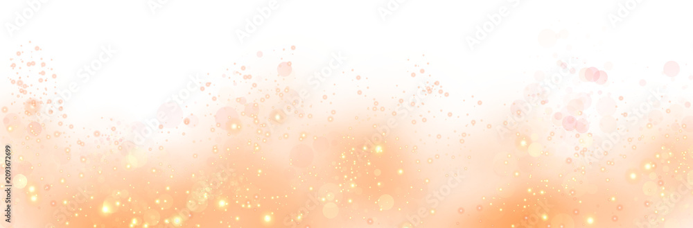 Obraz premium Smoke and golden sparks