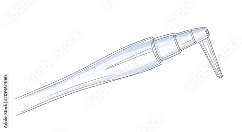 Professional Dental Scaler Tool Illustration for Periodontal Hygiene and Oral Healthcare Procedures in Clinical Examination Settings