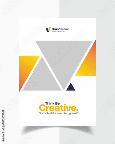Modern Corporate Business Brochure Cover Design Template | Professional Company Profile Cover | Brochure Cover Page Design