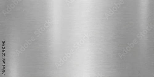 Foto Abstract brushed stainless steel surface, a gleaming metallic texture with subtle horizontal lines, reflecting light to create a polished and modern feel